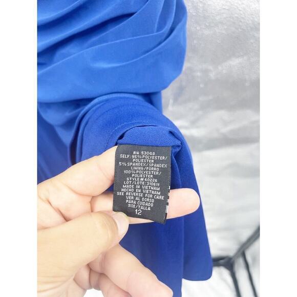 NW Collections Short Draped Stretch Cocktail Formal Dress Womens Size 12 NWT - Picture 5 of 9